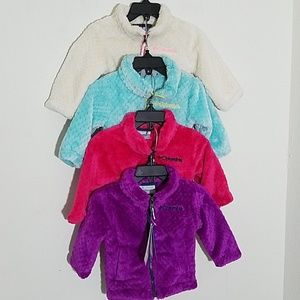 🆕️ Columbia Infant Fluffy Fleece Full Zip Jacket